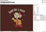 Mouse Text 01 Embroidery File 6 sizes