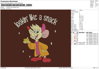 Mouse Text 01 Embroidery File 6 sizes