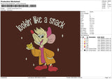 Mouse Text 01 Embroidery File 6 sizes