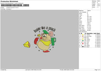 Mouse Text 02 Embroidery File 6 sizes