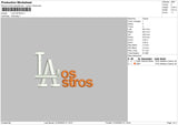 Los Astros Embroidery File 4 size