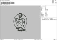 Lost Forever Embroidery File 4 size