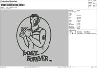 Lost Forever Embroidery File 4 size