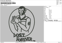 Lost Forever Embroidery File 4 size