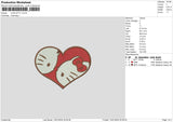 Lovekitty Embroidery File 6 sizes