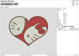 Lovekitty Embroidery File 6 sizes