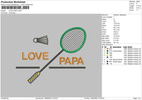Lovepapatext Embroidery File 6 sizes