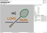 Lovepapatext Embroidery File 6 sizes