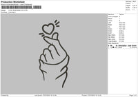 Love Signhand Embroidery File 6 Sizes