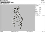 Love Signhand Embroidery File 6 Sizes