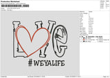 Weyalife Embroidery File 6 sizes