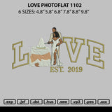 Love Photoflat 1102 Embroidery File 6 sizes
