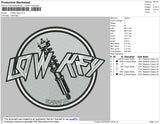 Lowkey Logo ERmbroidery File 4 size