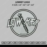 Lowkey Logo ERmbroidery File 4 size