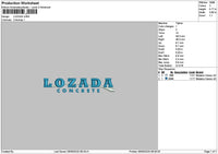 Lozadatext Embroidery File 6 sizes