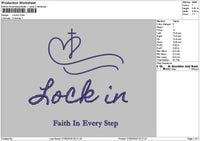 Locktext 01 Embroidery File 6 sizes