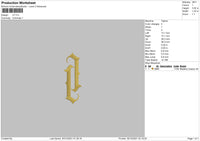 LP Embroidery File 5 size