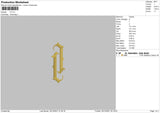 LP Embroidery File 5 size