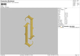 LP Embroidery File 5 size