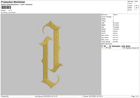 LP Embroidery File 5 size