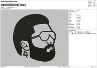 LR Silhouette Embroidery File 4 size