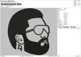 LR Silhouette Embroidery File 4 size