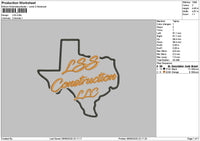 Lsstext Embroidery File 6 sizes