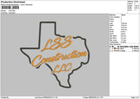 Lsstext Embroidery File 6 sizes