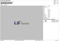 LS Tractor Embroidery File 4 size