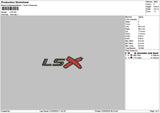 Lstext 02 Embroidery File 6 sizes