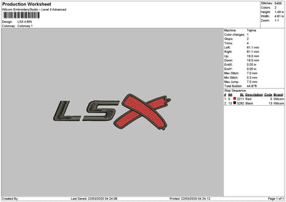 Lstext 02 Embroidery File 6 sizes