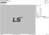 LS Logo Embroidery File 4 size