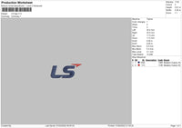 LS Logo Embroidery File 4 size