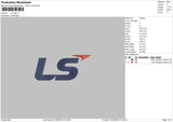 LS Logo Embroidery File 4 size