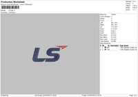 LS Logo Embroidery File 4 size