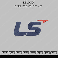 LS Logo Embroidery File 4 size