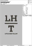Lthtext 01 Embroidery File 6 sizes