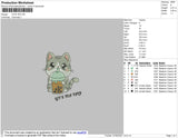 Lets Tea Embroidery File 4 size