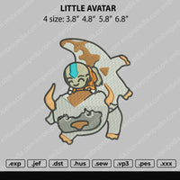 Little Avatar Embroidery File 4 size