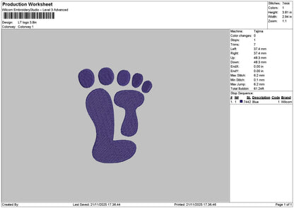 Toestext Embroidery 2 Files