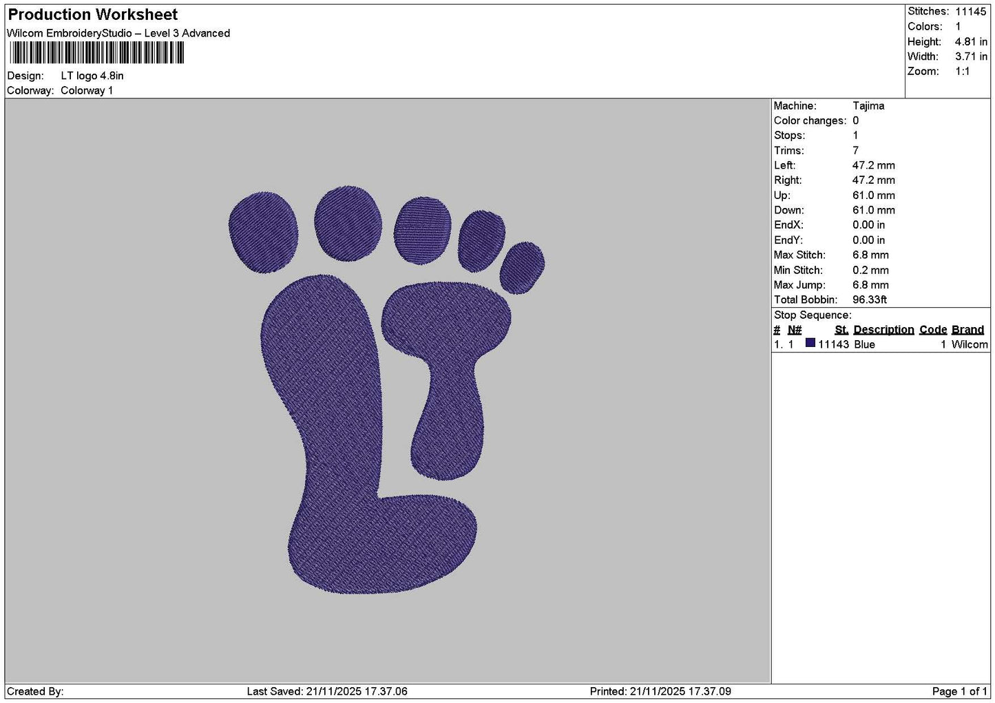 Toestext Embroidery 2 Files