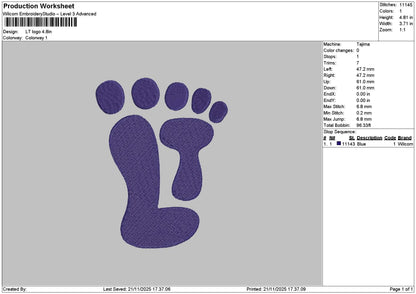 Toestext Embroidery 2 Files