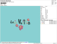 Louisev Embroidery File 4 size