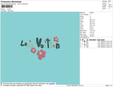 Louisev Embroidery File 4 size