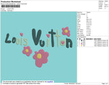 Louisev Embroidery File 4 size