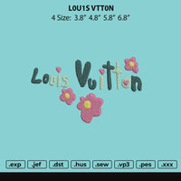 Louisev Embroidery File 4 size