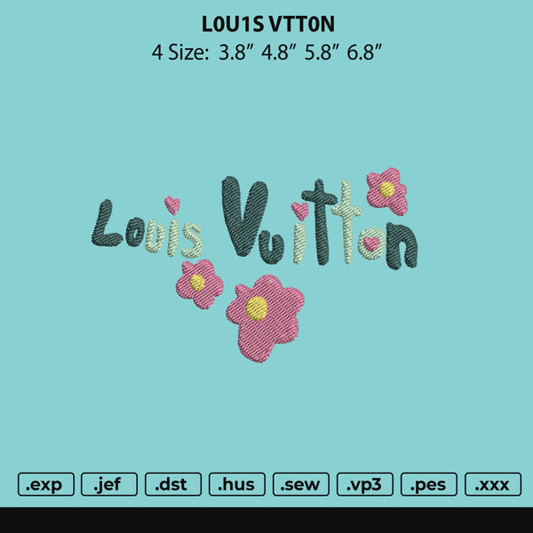 Louisev Embroidery File 4 size