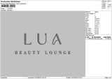 Luatext Embroidery File 6 sizes