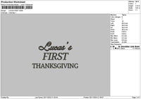 Lucastext Embroidery File 6 sizes
