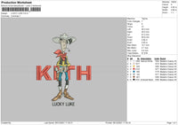 Lucky Luke Embroidery File 4 size